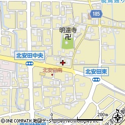 石川県白山市北安田町1321周辺の地図