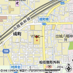 有限会社フローリス　松任店周辺の地図