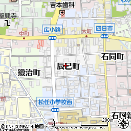 石川県白山市辰巳町周辺の地図