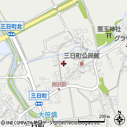 長野県大町市大町三日町501周辺の地図