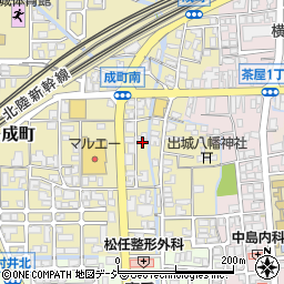 石川県白山市成町134周辺の地図