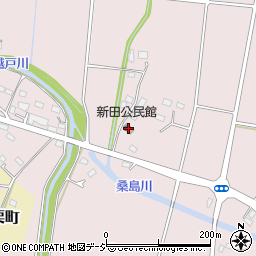 新田公民館周辺の地図