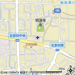 石川県白山市北安田町1321-1周辺の地図