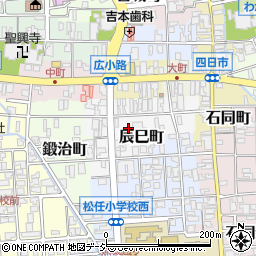石川県白山市辰巳町57周辺の地図
