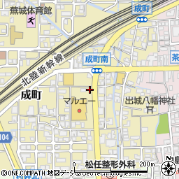 石川県白山市成町238-3周辺の地図