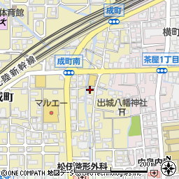 石川県白山市成町109周辺の地図