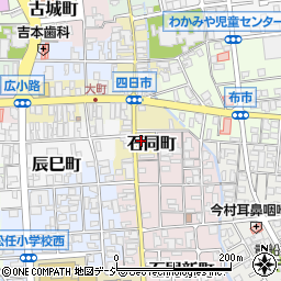 石川県白山市石同町周辺の地図