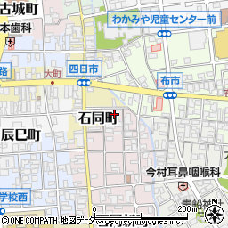 石川県白山市石同新町123周辺の地図