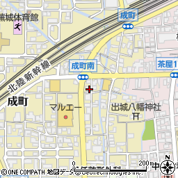石川県白山市成町142周辺の地図