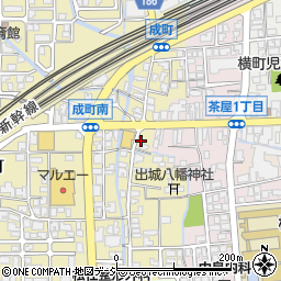 石川県白山市成町45周辺の地図