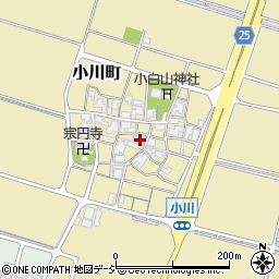 石川県白山市小川町周辺の地図