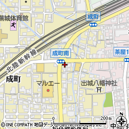 石川県白山市成町143周辺の地図