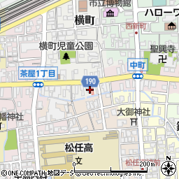 スカイクリーニング松任店周辺の地図