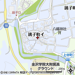 石川県金沢市銚子町イ周辺の地図