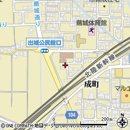 石川県白山市成町402-2周辺の地図
