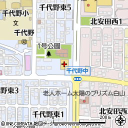 ゲンキー千代野中店周辺の地図