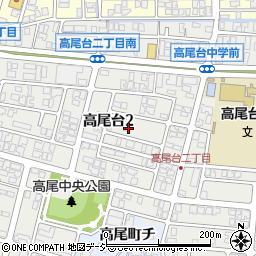 石川県金沢市高尾台2丁目301周辺の地図