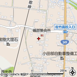 茨城県常陸太田市磯部町599周辺の地図