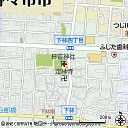 薬師日吉神社周辺の地図