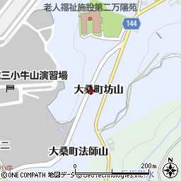 石川県金沢市大桑町坊山周辺の地図