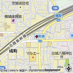 石川県白山市成町201周辺の地図