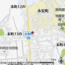 石川県金沢市末町１２の周辺の地図