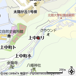 石川県金沢市上中町リ周辺の地図