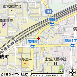 石川県白山市成町159周辺の地図