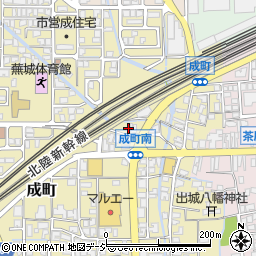 石川県白山市成町191周辺の地図