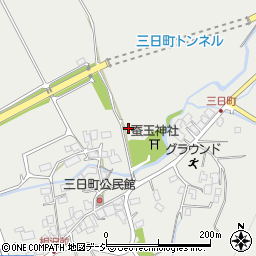 長野県大町市大町三日町周辺の地図