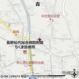 長野県千曲市森2362周辺の地図
