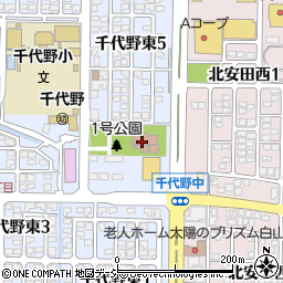 千代野会館周辺の地図