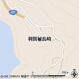 富山県南砺市利賀村長崎周辺の地図