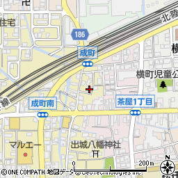 石川県白山市成町69周辺の地図