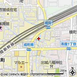 石川県白山市成町162周辺の地図