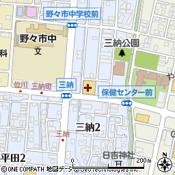 ファッションセンターしまむら三納店周辺の地図