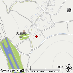長野県千曲市森981-3周辺の地図
