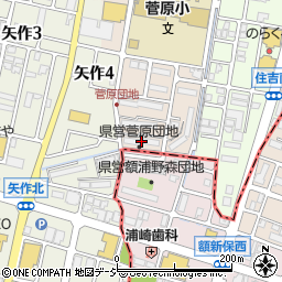県営菅原団地石１周辺の地図