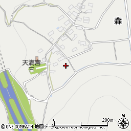 長野県千曲市森981周辺の地図