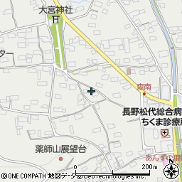 長野県千曲市森1364-1周辺の地図