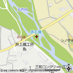 赤石橋周辺の地図
