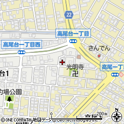 石川県金沢市高尾台1丁目434周辺の地図