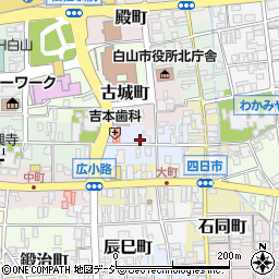 石川県白山市東新町周辺の地図