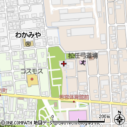 白山市松任斎場周辺の地図