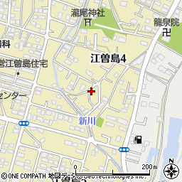 江曽島5号児童公園周辺の地図