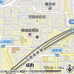 石川県白山市成町439-1周辺の地図