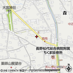 長野県千曲市森1325-1周辺の地図