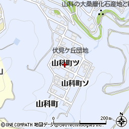 石川県金沢市山科町ツ周辺の地図