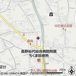 長野県千曲市森1331-3周辺の地図