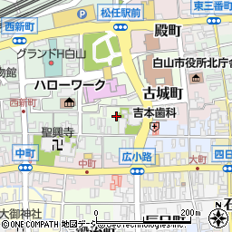 石川県白山市古城町10-1周辺の地図